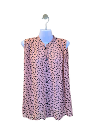 Nicole Exclusives Pink Bow Print Sleeveless Blouse