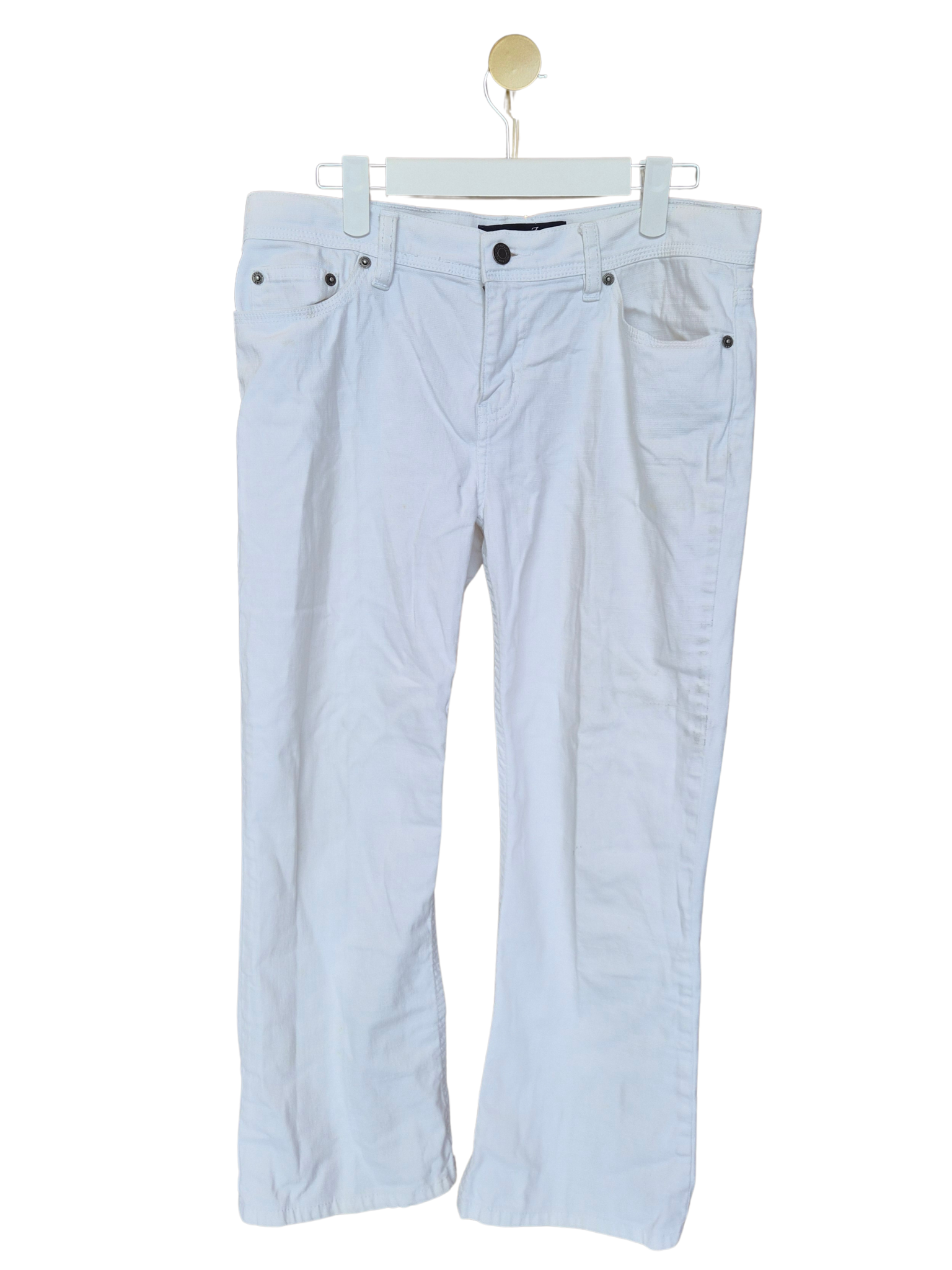 London Jean White Straight Leg Jeans | Size 6