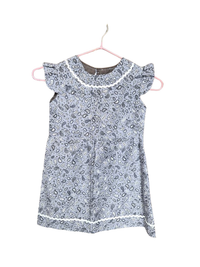 Handmade Paisley Flutter Sleeve Dress – Size 2–3 Years