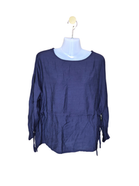 HFRAMAY Navy Tie-Side Blouse (Free Size)