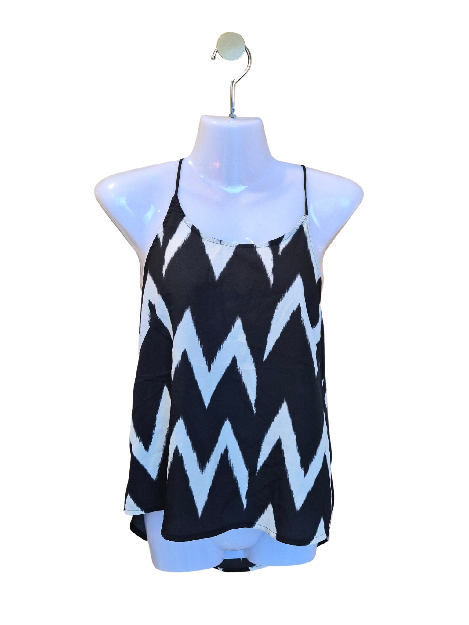 H&M Zigzag Print Cami Top – Size EU 36 (US 6)
