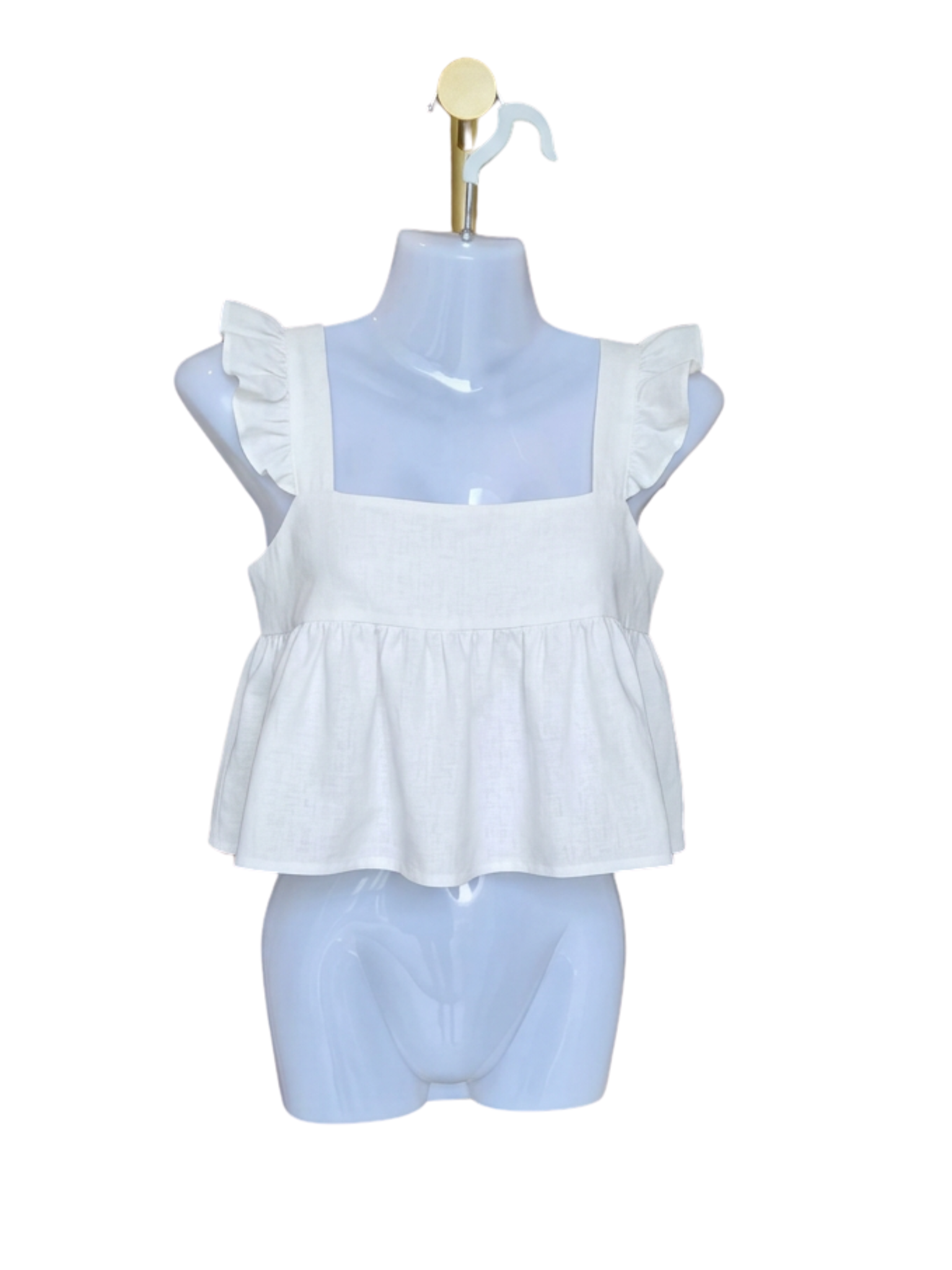 Loma Whale Ruffle Peplum Top