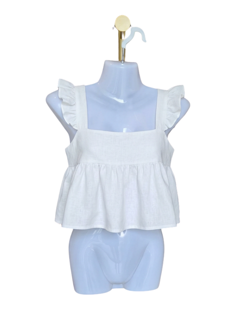 Loma Whale Ruffle Peplum Top
