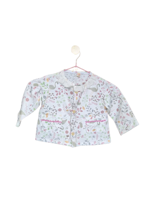 Handmade Woodland Print Baby Blouse (1–2 Years)