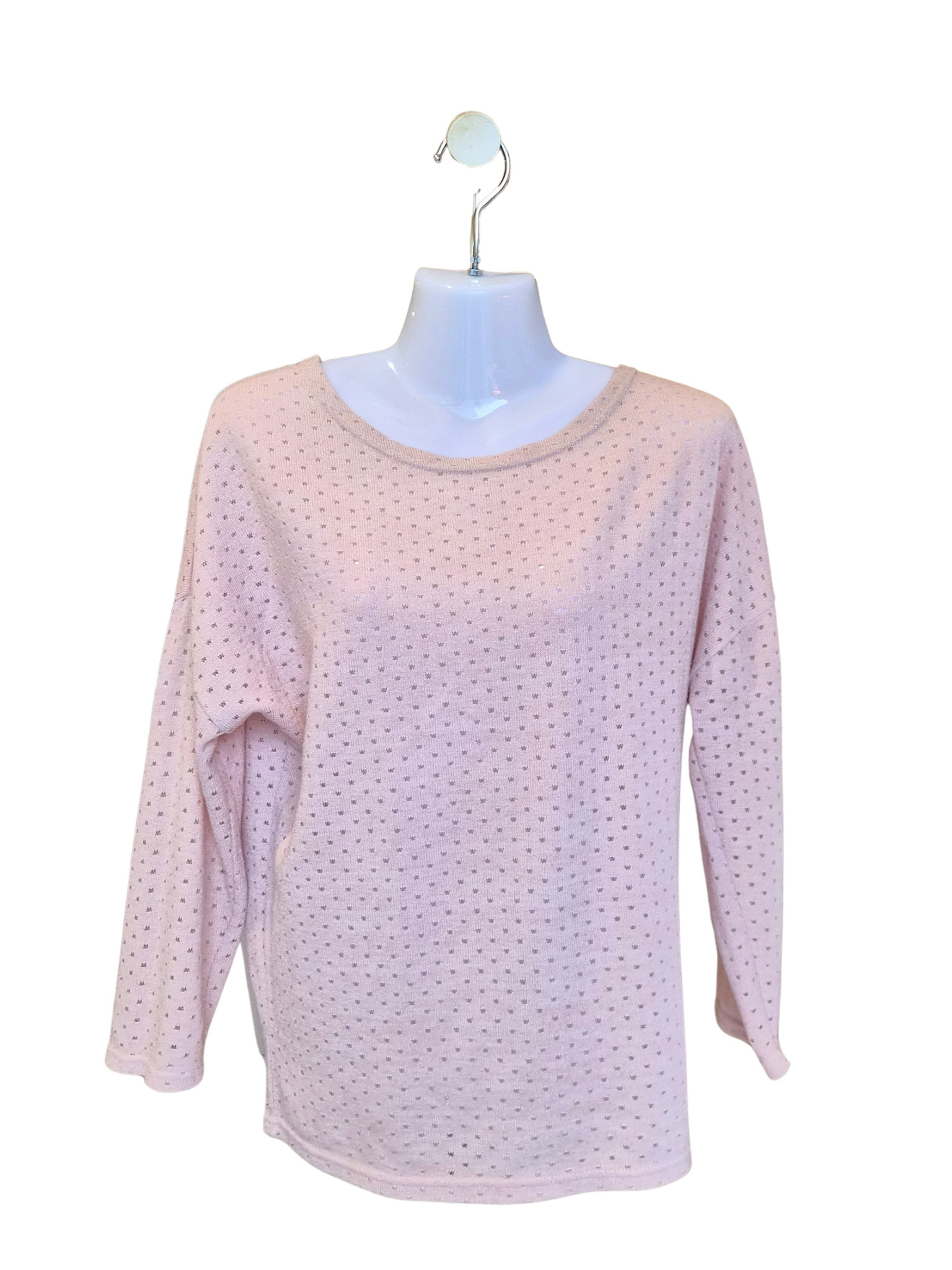 Soft Pink Knit Top – Size M (estimated)