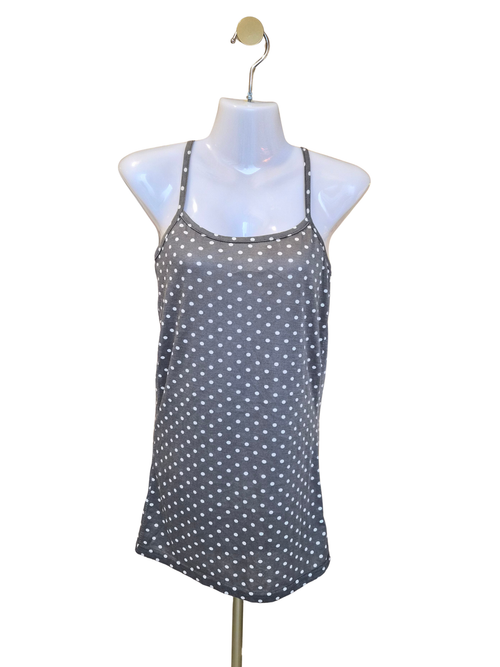 Tokyo Fashion Grey Polka Dot Cami – Size S
