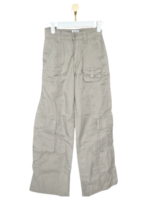 Cotton On Khaki Wide-Leg Cargo Pants – Size AU 4 (XS) (Brand New)