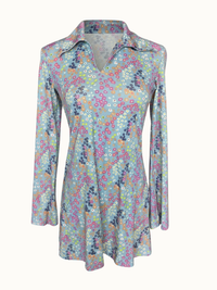 Floral Collared Tunic Top – Size L