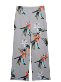 Woman Floral Wide-Leg Trousers – Size L (EU 40)