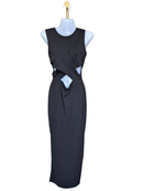 Black Cut-Out Midi Dress