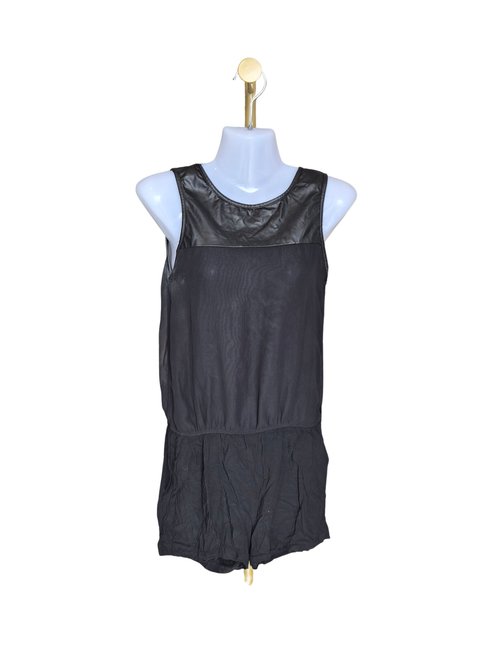 Thirteen Black Sheer Romper – Size S
