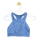 Size S – Alo Yoga Blue High-Neck Sports Bra