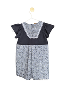 Handmade Paisley Flutter Sleeve Dress – Size 2–3 Years