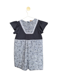 Handmade Paisley Flutter Sleeve Dress – Size 2–3 Years