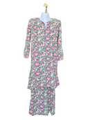 Pure Glamour Floral Baju Kurung Set – Size 38 (Approx. M)