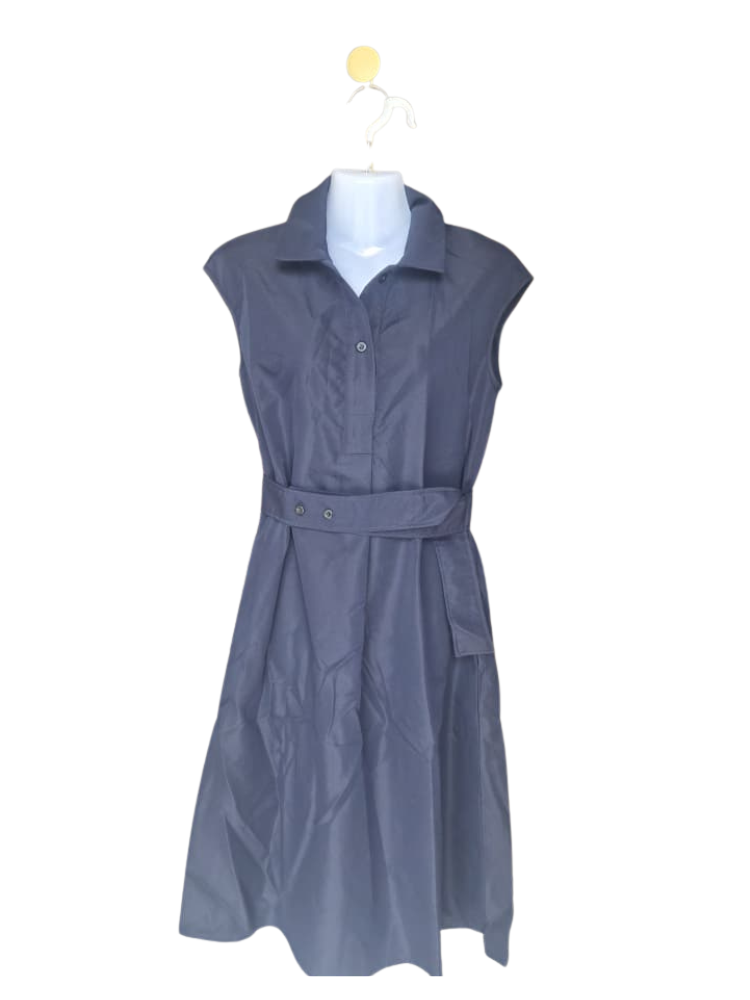 SHEIN Navy Belted Shirt Dress – Size XS (Brand New)