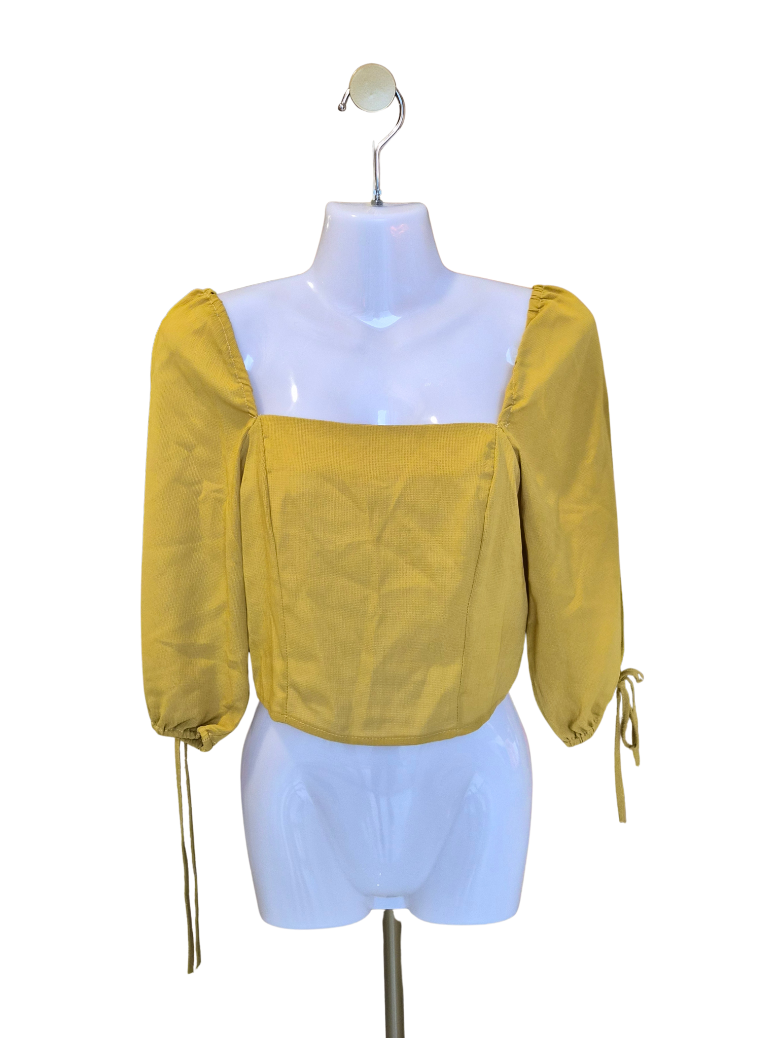 Cotton On Mustard Square Neck Blouse – Size XS