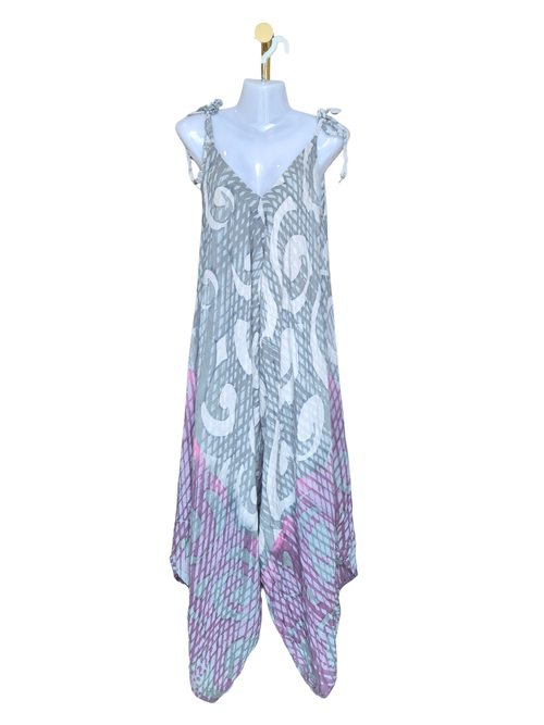 Rimba Bali Printed Harem Jumpsuit – Size Free Size (adjustable tie straps)