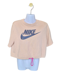 Nike Cropped Logo T-Shirt – Peach | Size M