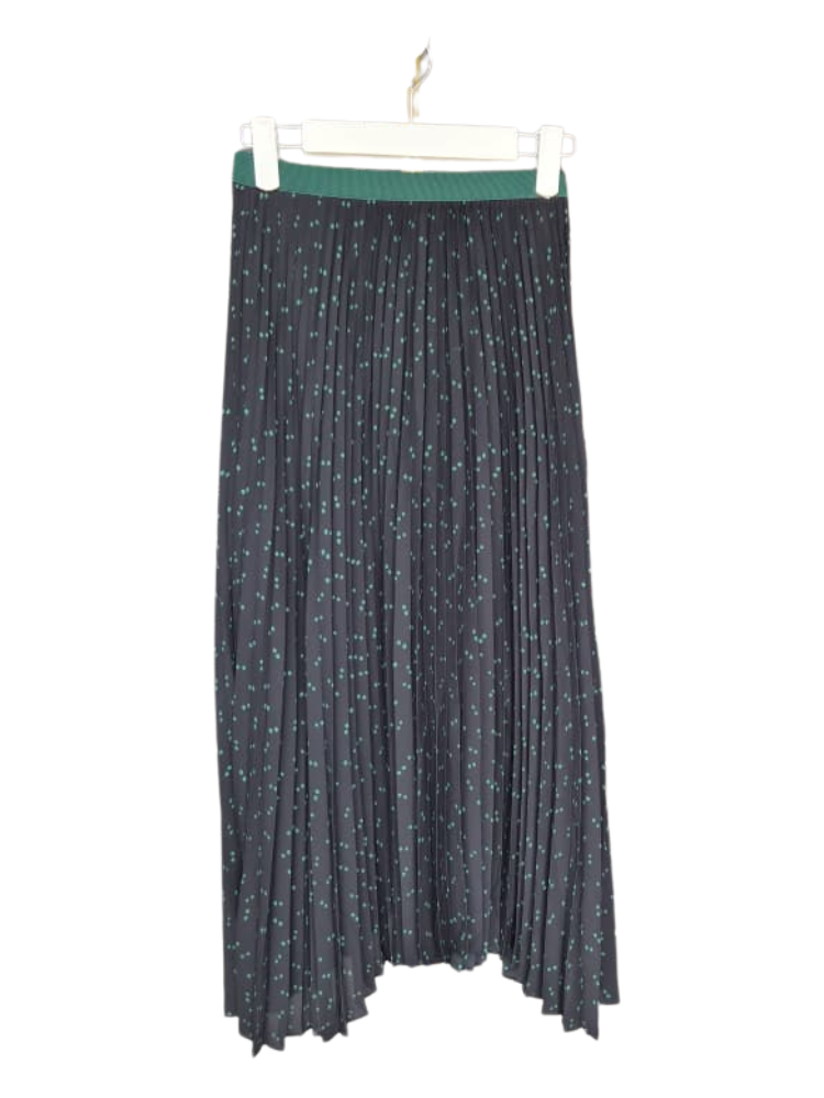 UNIQLO Pleated Dot Midi Skirt – Size S