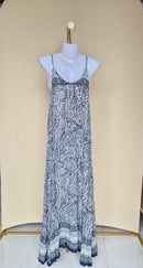 TOBI Blue & White Paisley Maxi Dress – Size S