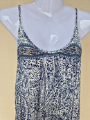 TOBI Blue & White Paisley Maxi Dress – Size S