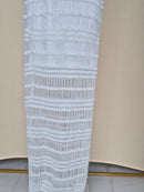 White Textured Lace-Up Maxi Dress (Size S)