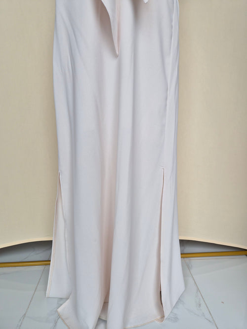 SHEIN Cream Cut-Out Maxi Dress – Size S