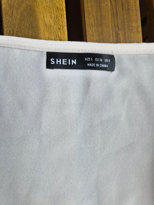 SHEIN Cream Cut-Out Maxi Dress – Size S