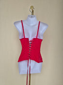 La Senza Red Lace Bustier Cami – Size S