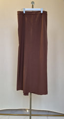SHEIN Brown Wrap Midi Skirt – Size L