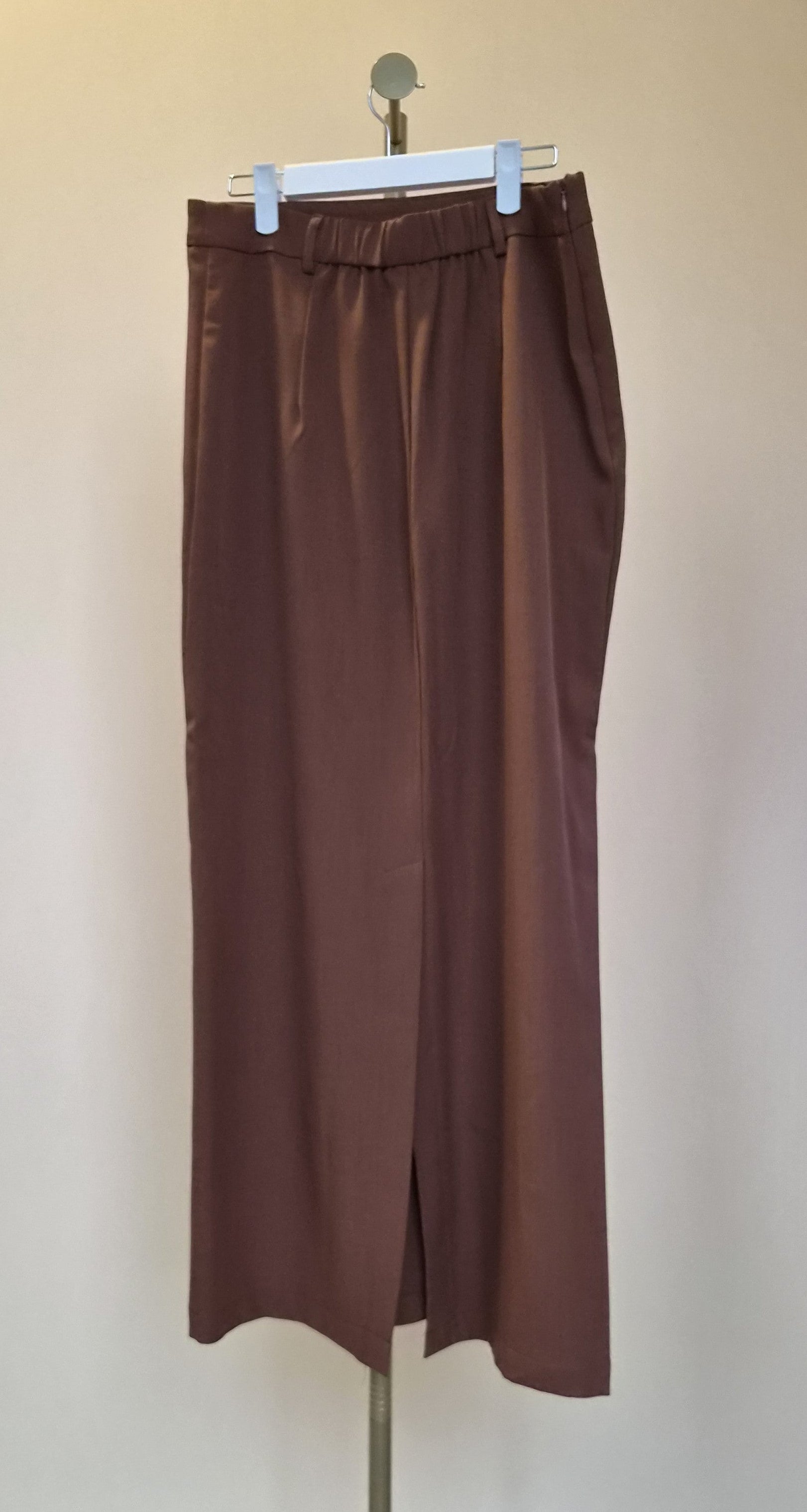 SHEIN Brown Wrap Midi Skirt – Size L