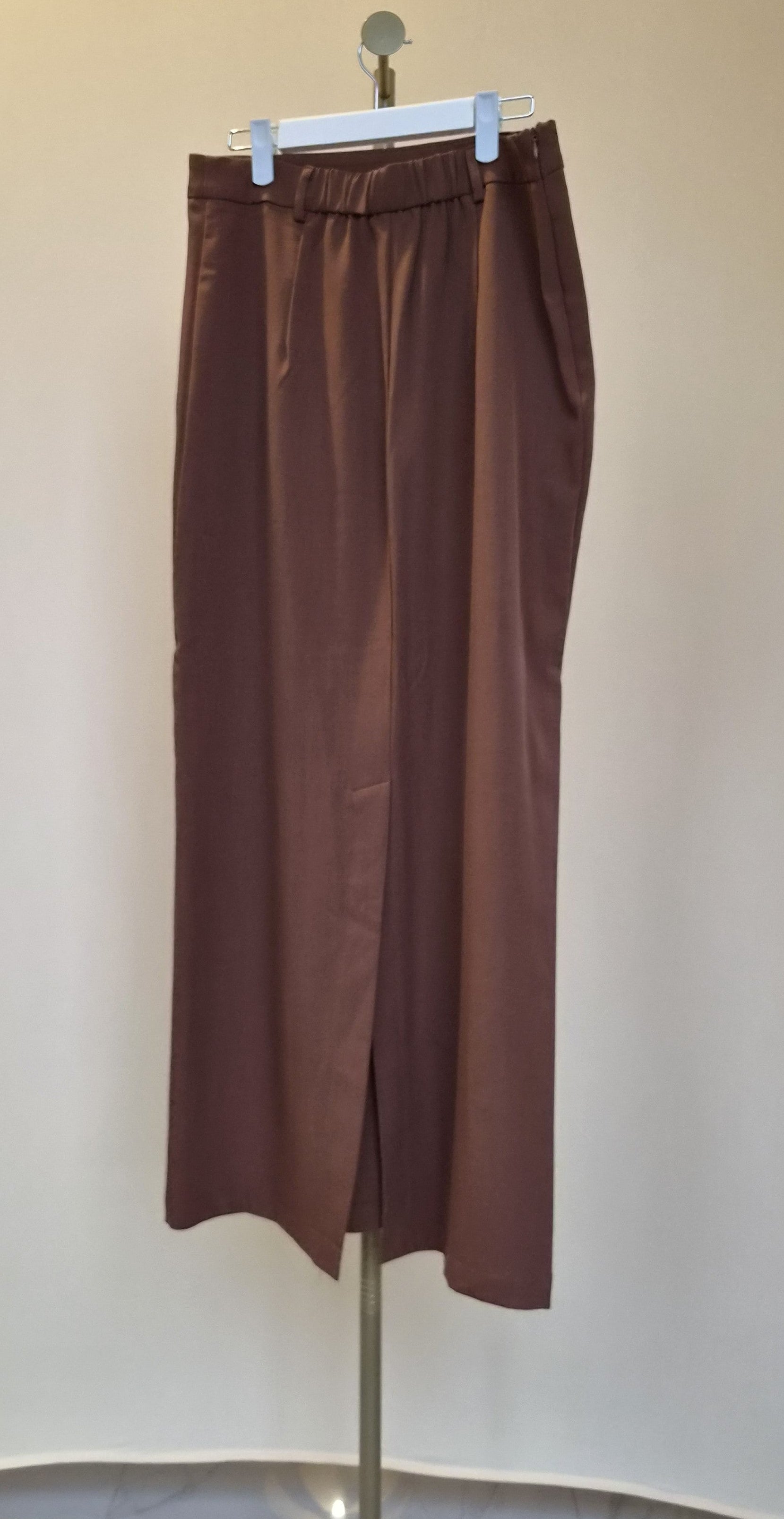 SHEIN Brown Wrap Midi Skirt – Size L
