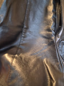 Back-Up Denim Faux Leather Shorts – Size S