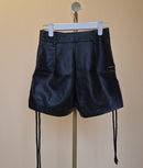 Back-Up Denim Faux Leather Shorts – Size S