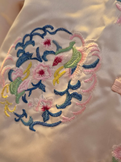 Traditional Embroidered Satin Jacket – Size 3