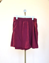 Burgundy Flowy Skort – Size L