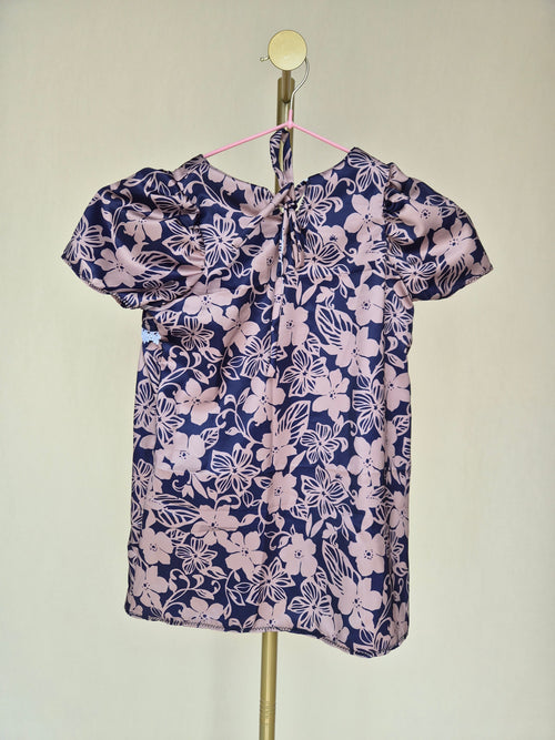 Handmade Girls' Floral Dress – Approx. Size 6