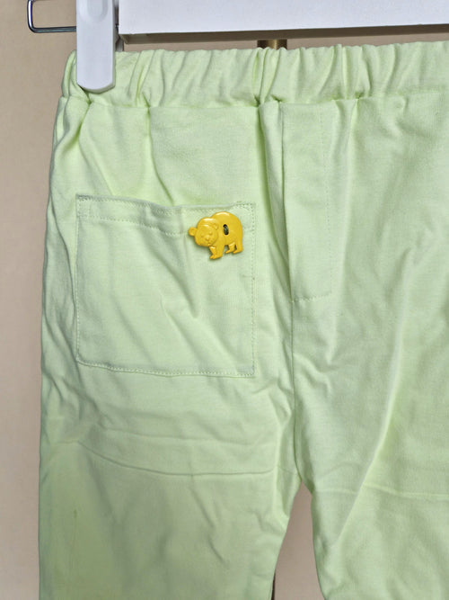 Handmade Kids' Lime Green Top & Pants Set – Approx. Size 4–5