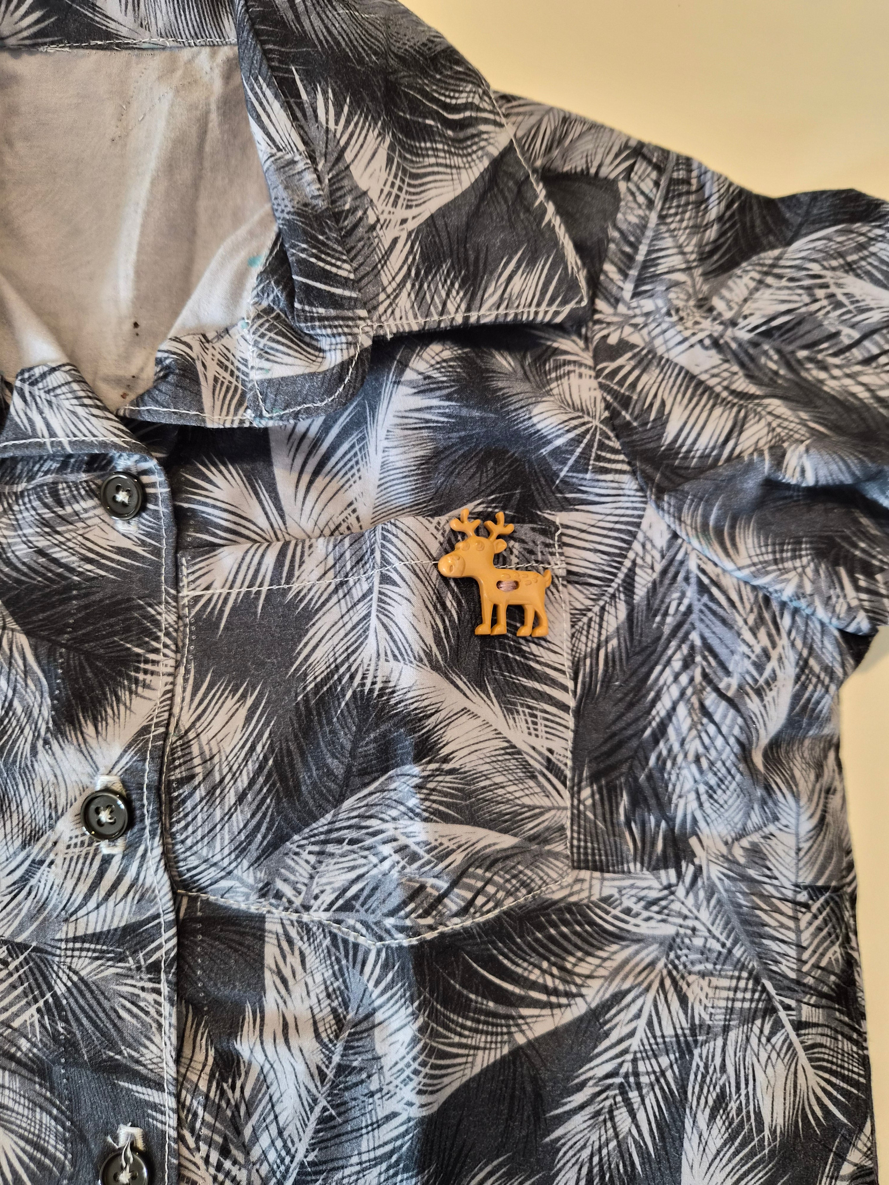 Handmade Tropical Print Kids Shirt (2–3 Years)