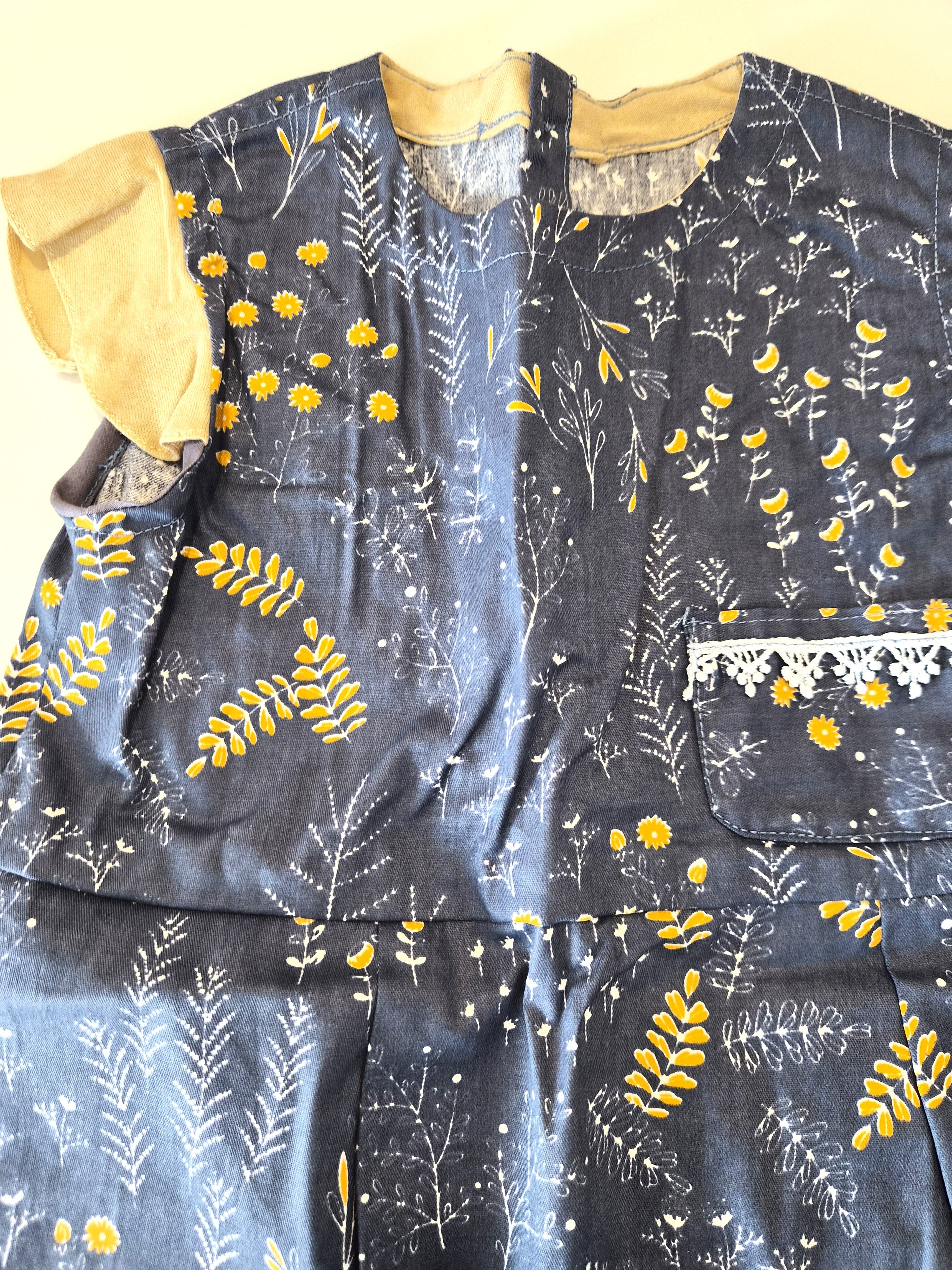 Handmade Floral Girls' Dress (Brand New)