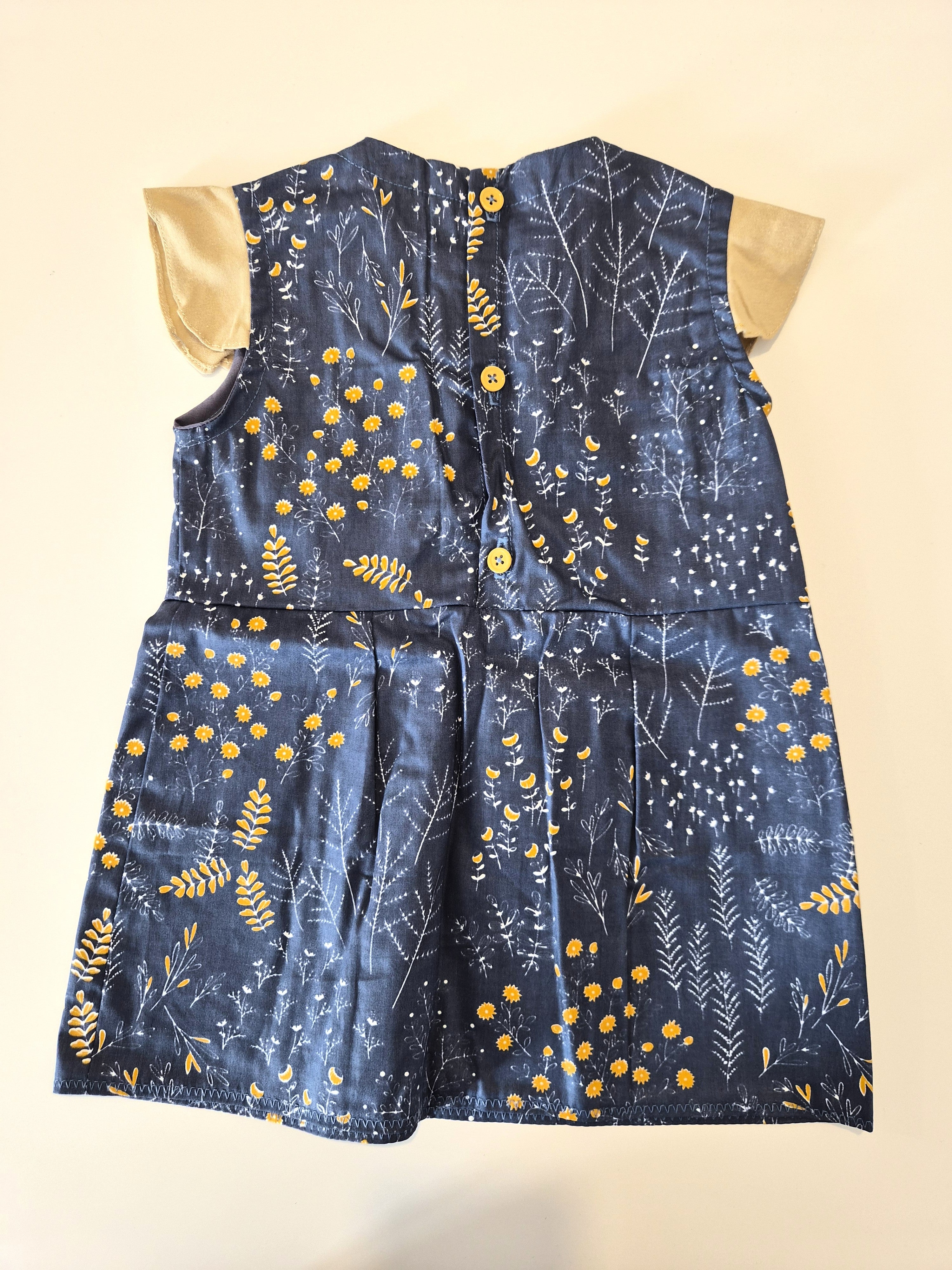 Handmade Floral Girls' Dress (Brand New)
