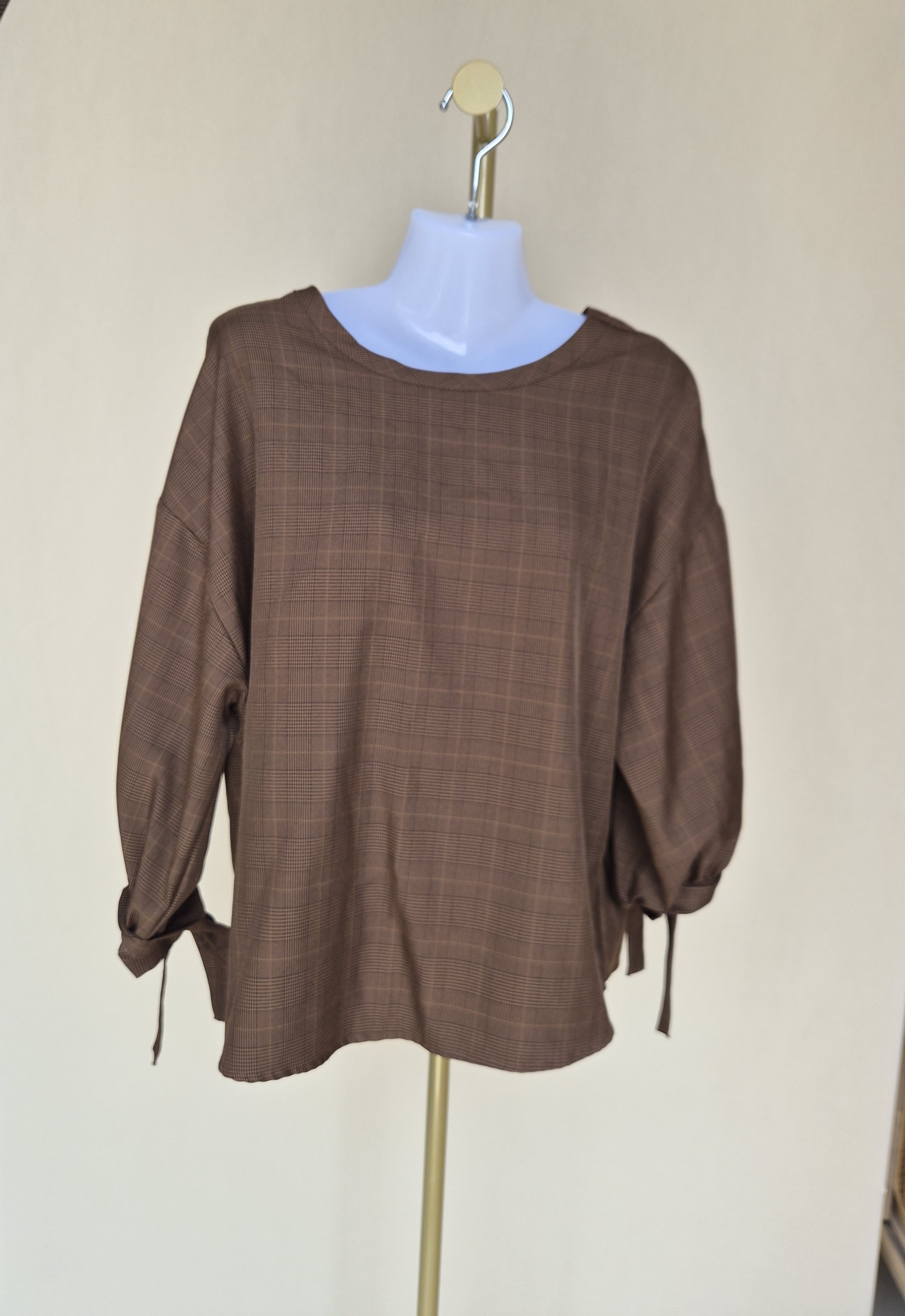 FILANTO Plaid Blouse – Size L