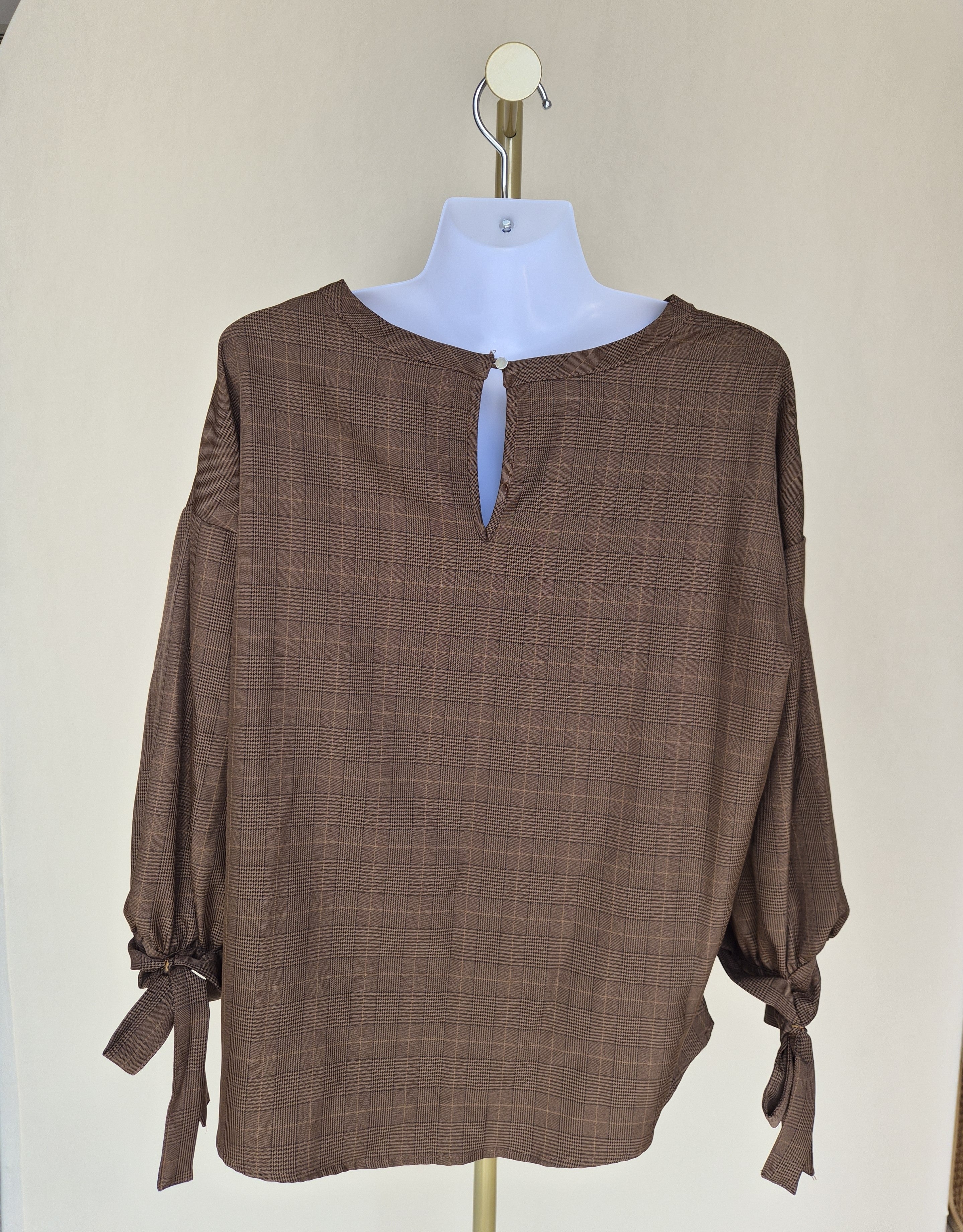 FILANTO Plaid Blouse – Size L