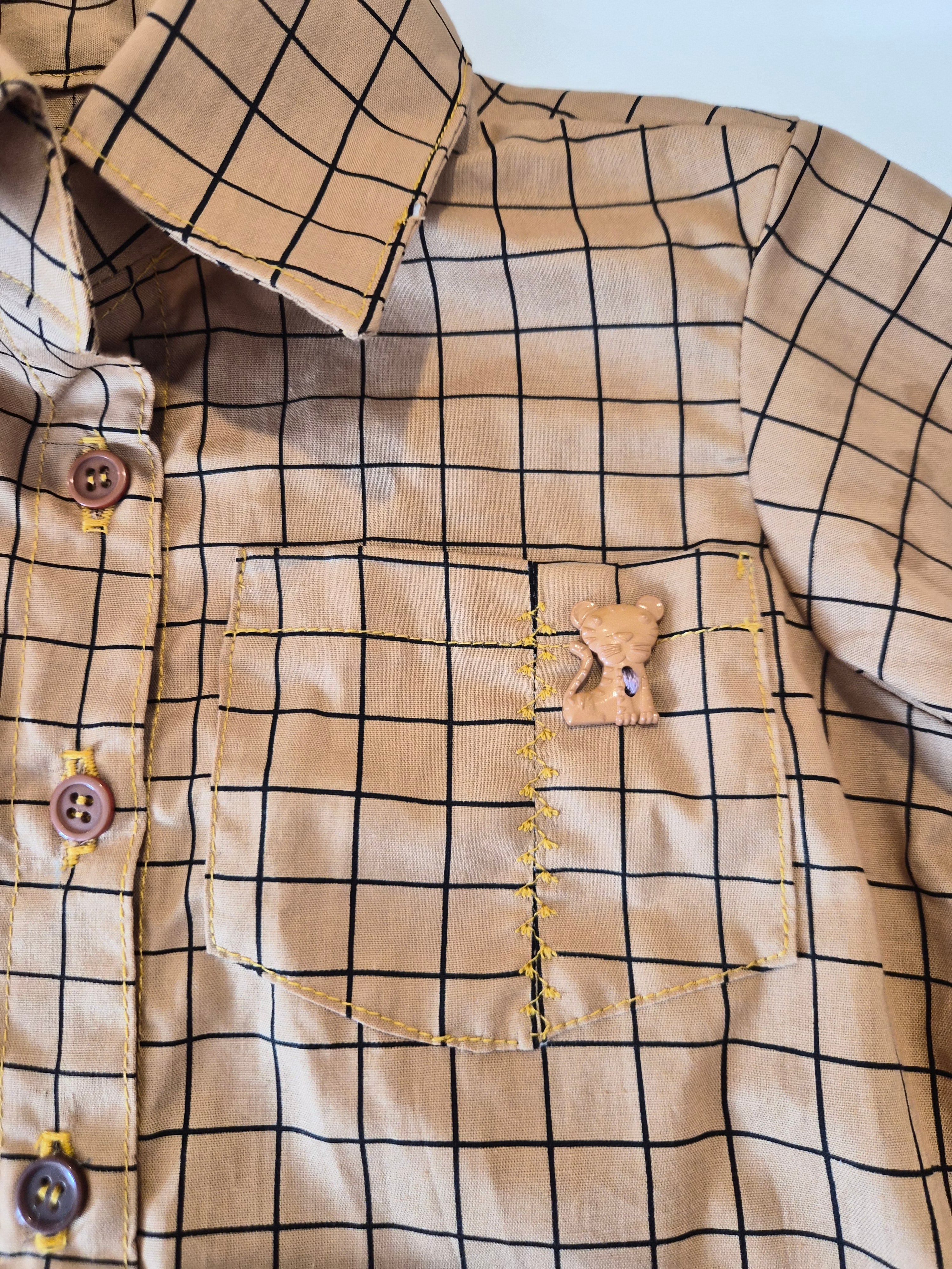 Handmade Boys' Checked Shirt (Brand New)