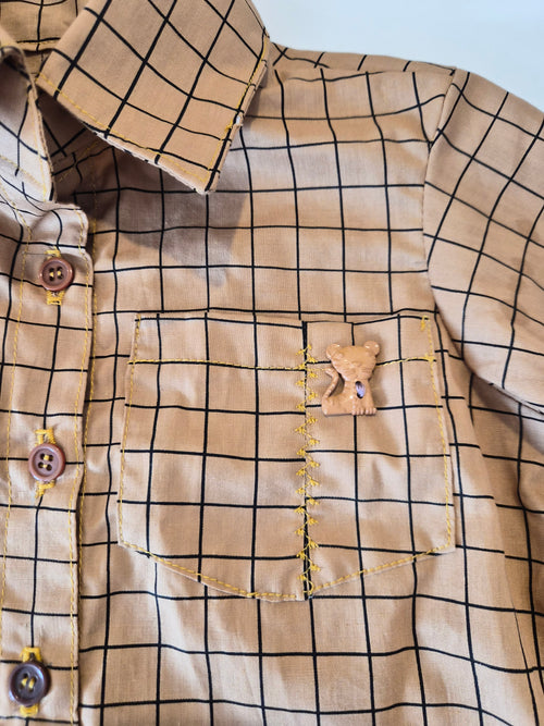 Handmade Boys' Checked Shirt (Brand New)
