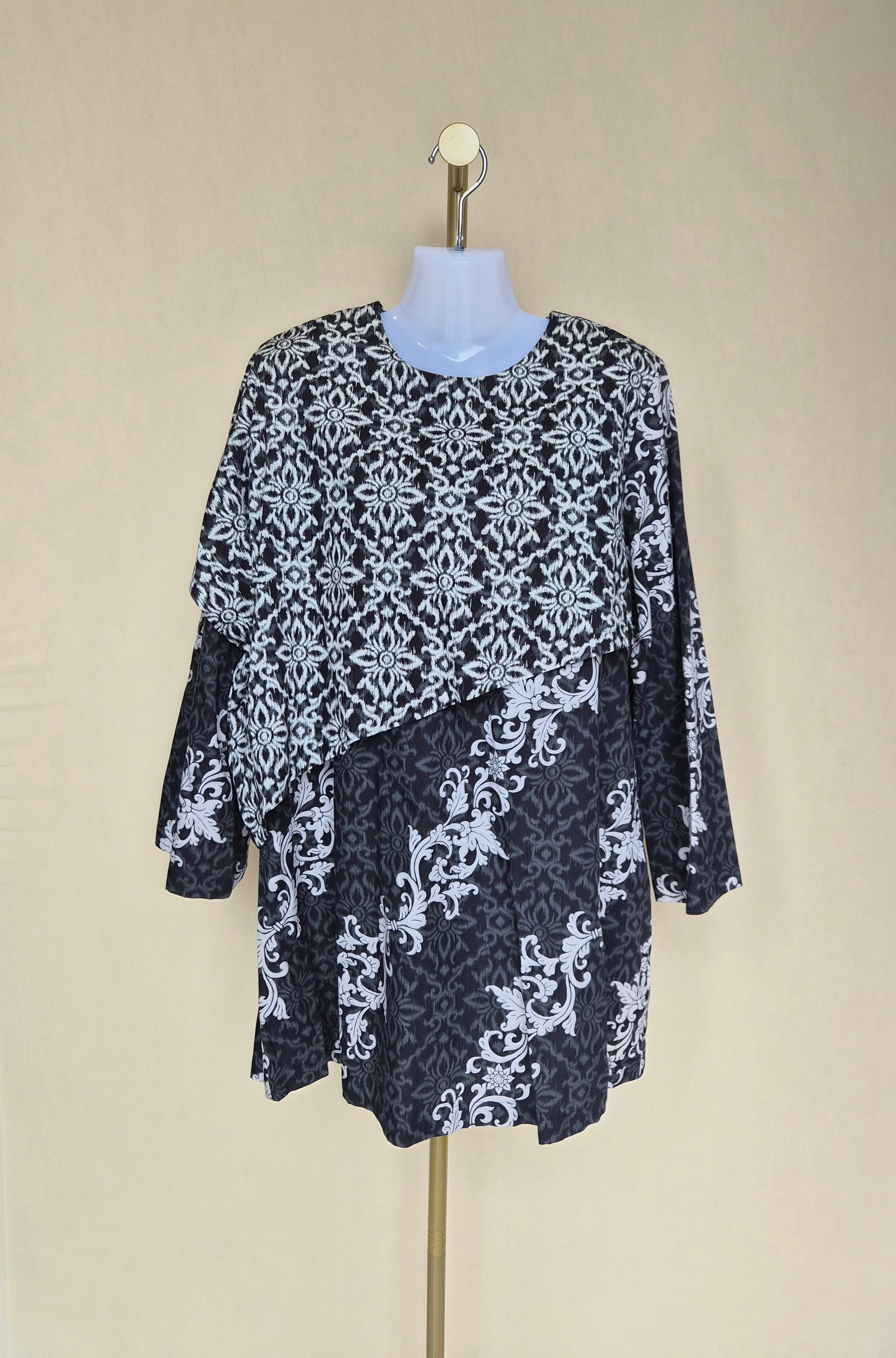 Batik Keris Cotton Print Blouse – 2XL