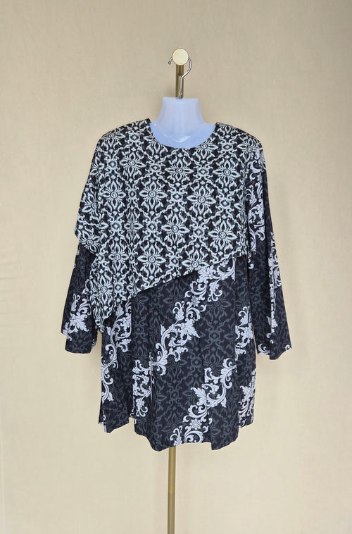 Batik Keris Cotton Print Blouse – 2XL