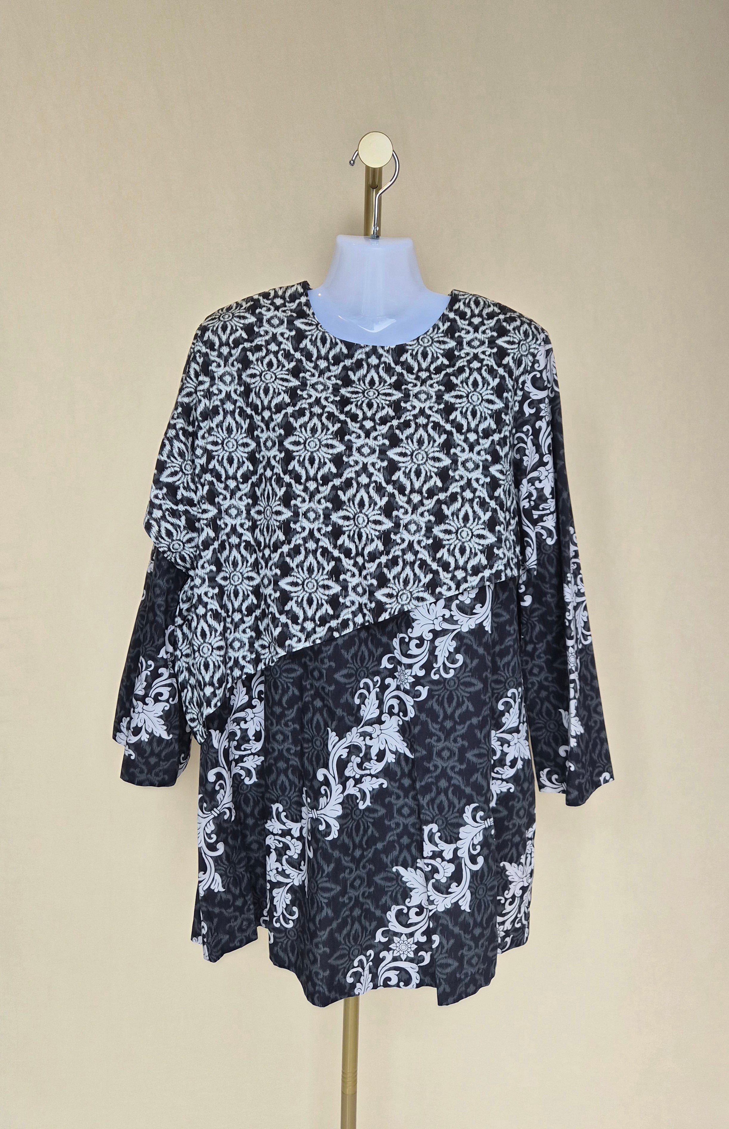 Batik Keris Cotton Print Blouse – 2XL