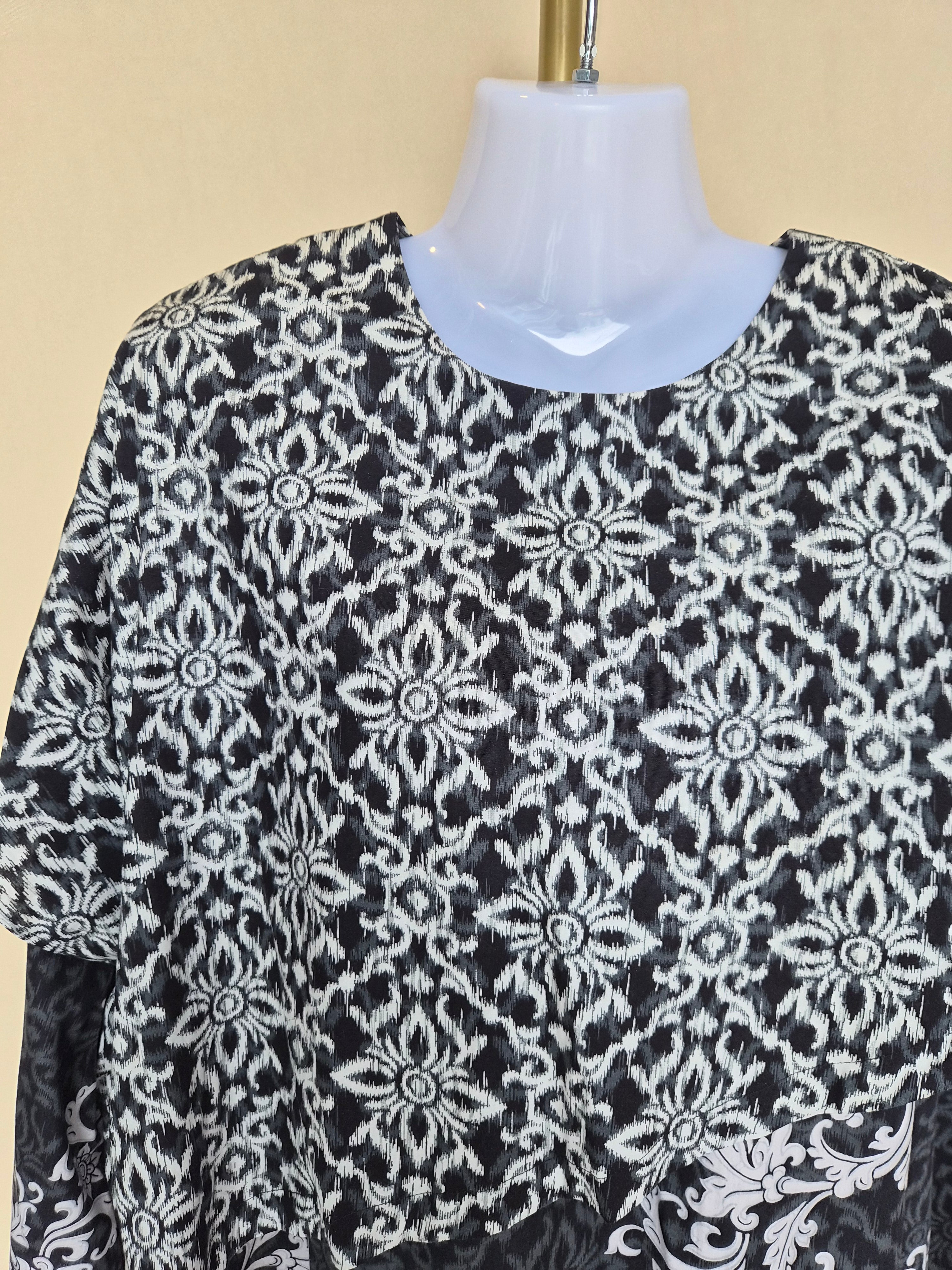 Batik Keris Cotton Print Blouse – 2XL